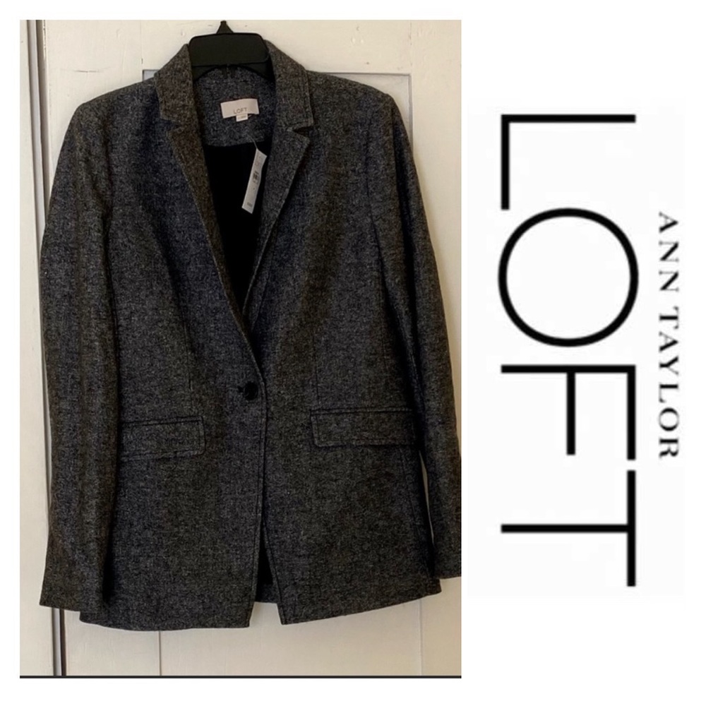 NWT flannel LOFT jacket. Size 4